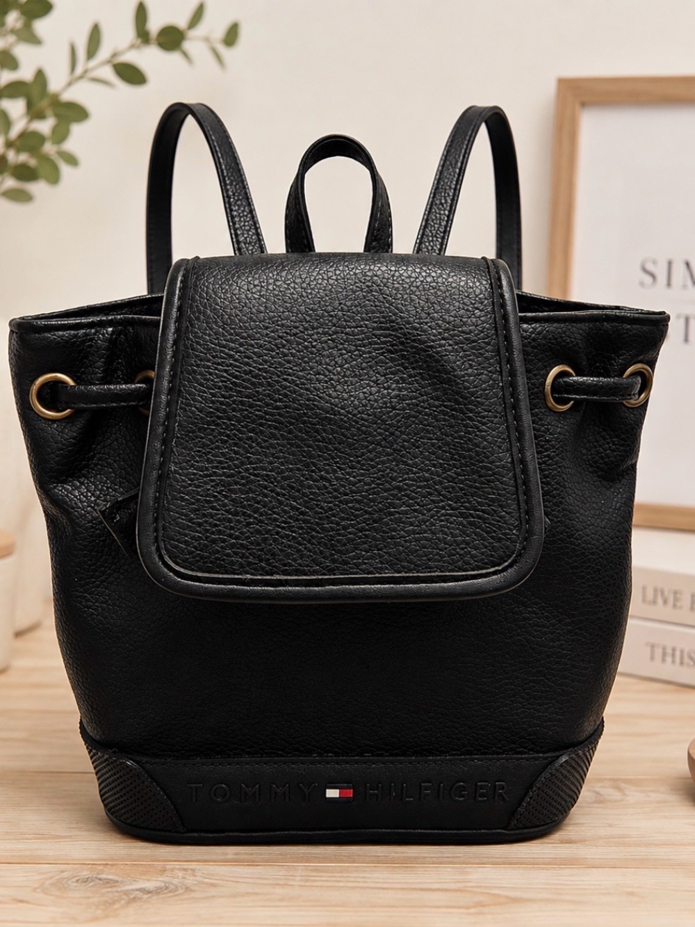 Tommy Hilfiger small leather backpack